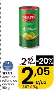 Serpis - Aceituna Rellena De Anchoa