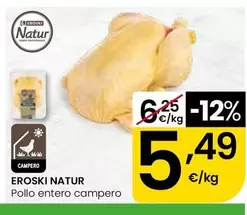 Eroski Natur - Pollo Entero Campero