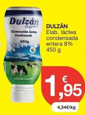 Dulzán - Elab. Lactea Condensada Entera 8%