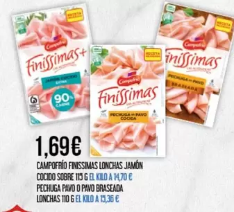 Finissimas - Campofrío  Lonchas Jamón Cocido