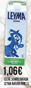 Leyma - Leche Semidesnatada Natura Brik