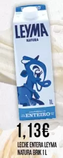 Leyma - Leche Entera Natura Brik