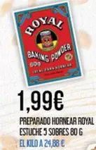 Royal - Preparado Hornear  Estuche