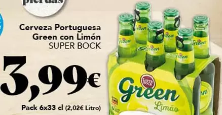 Super Bock - Cerveza Green Con Limon