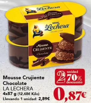 La Lechera - Mousse Crujiente Chocolate