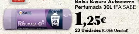 ifa sabe - Bolsa Basura Autocierre Perfumada 30l