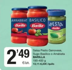 Barilla - Salsa Pesto Genovese Sugo Basilico O Arabiata