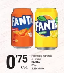 fanta - Refresco Naranja O Limon