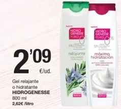 Hidrogenesse - Gel Relajante O Hidratante