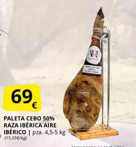 Aire - Paleta Cebo 50% Raza Iberica  Iberico