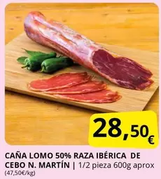 Caña Lomo 50% Raza Ibérica De Cebo N. Martin