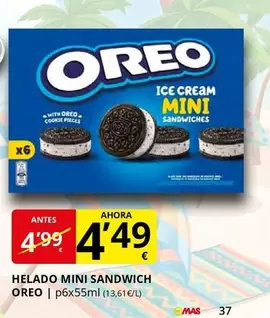 Oreo - Helado Mini Sandwich