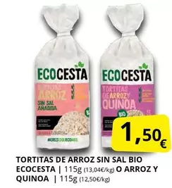 Ecocesta - Tortitas De Arroz Sin Sal Bio