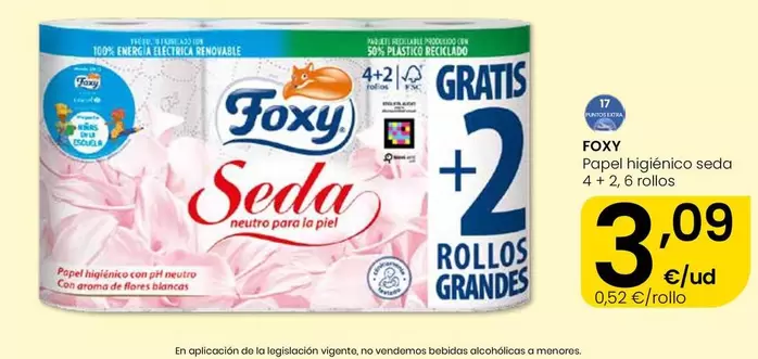 Foxy - Papel Higienico Seda