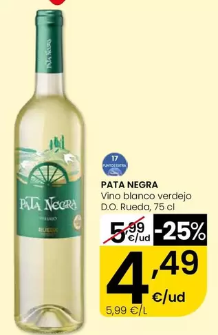 Pata Negra - Vino Blanco Verdejo D.o. Rueda