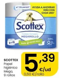 Scottex - Papel Higienico Mega