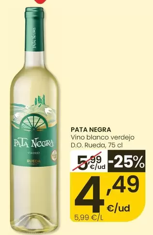 Pata Negra - Vino Blanco Verdejo D.o. Rueda