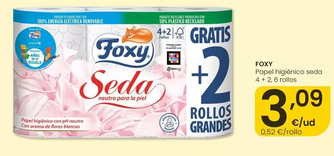 Foxy - Papel Higienico Seda