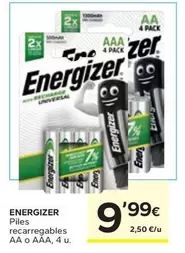 Energizer - Piles Recarregables Aa O Aaa