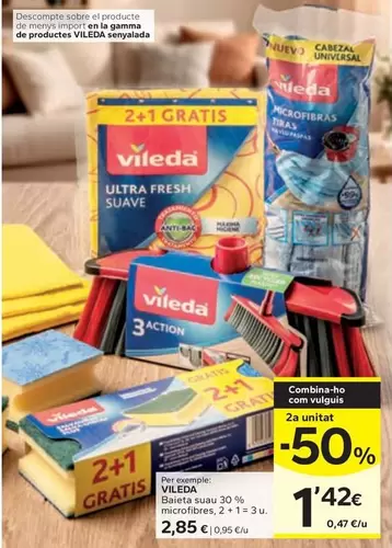 Vileda - Baieta Suau 30 % Microfibres