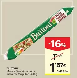 Buitoni - Massa Finissima Per A Pizza Rectangular