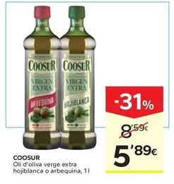 Coosur - Oli D'oliva Verge Extra Hojiblanca O Arbequina