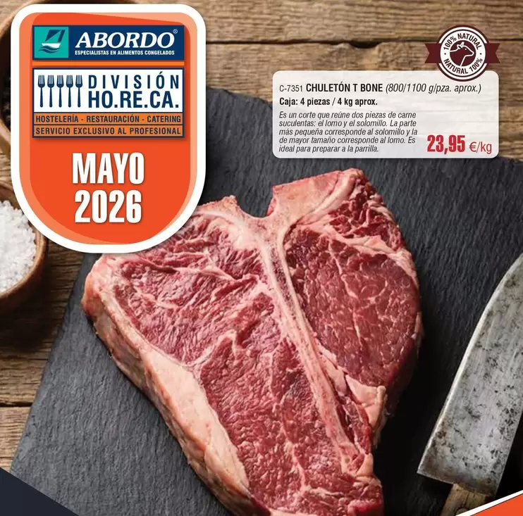 abordo - Chuletón 1 Bome 6007100 Gbpza Aprox.