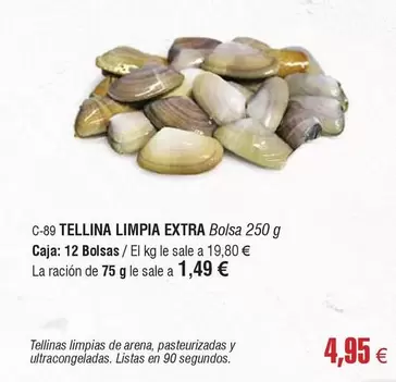 Tellina Limpia Extra