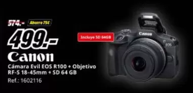 Canon - Câmara Eos R100 + Obj tivo
