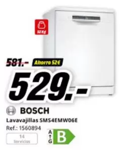 Bosch - Lavavajillas SMS4EMW06E