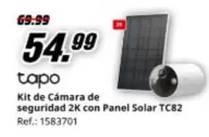 Tapo - Kit De Camara De Seguridad 2k Con Panel Solar TC82