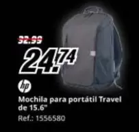 HP - Mochila Para Portátil Travel De 15.6"
