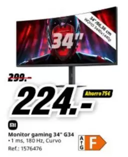 Xiaomi - Monitor Gaming 34" G34