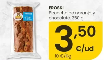 Eroski - Bizcocho De Naranja Y Chocolate