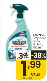 Sanytol - Limpiador Bano Sin Lejia