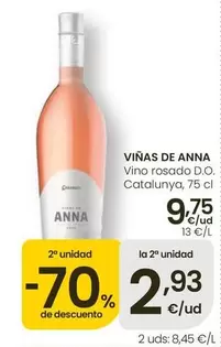 Vinas De Anna - Vino Rosado D. O. Catalunya