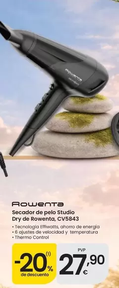 Rowenta - Secador De Pollo Studio Dry 