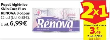 Renova - Papel Higiénico Skin Care Plus 3 Capas