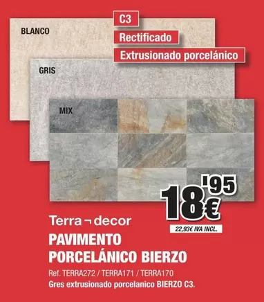 Terra Decor - Pavimento Porcelánico Bierzo