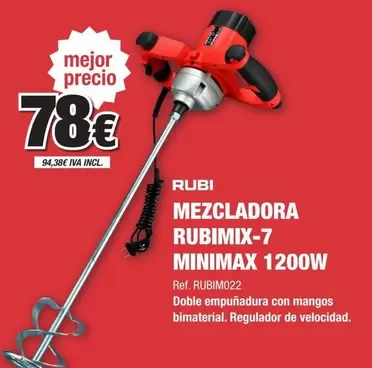 Rubi - Mezcladora Rubimix-7 Minimax 1200W