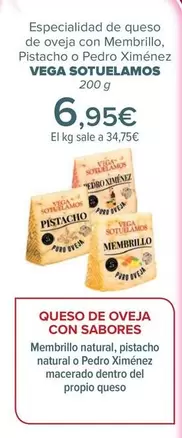 Vega Sotuelamos - Especialidad De Queso De Oveja Con Membrillo, Pistacho O Pedro Ximénez 