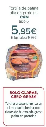 C&N - Tortilla De Patata Alta En Proteína