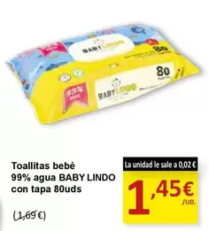 Bebé - Toallitas Bebe 99% Agua Con Tapa