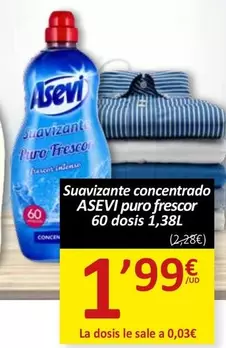 Asevi - Suavizante Concentrado Puro Frescor