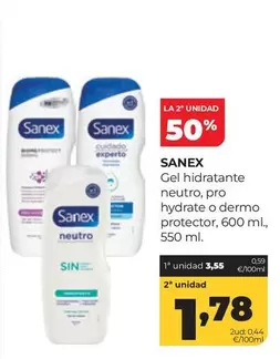 Sanex - Gel Hidratante Neutro