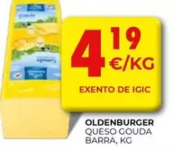 Oldenburger - Queso Gouda Barra