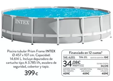 Intex - Piscina Tubular Prism Frame