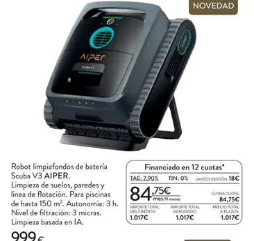 Paredes - Robot Limpiefondos De Bateria