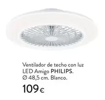 Philips - Ventilador De Techo Con Luz Led Amigo
