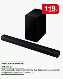 Samsung - Barra Sonido Hwb450f-ze